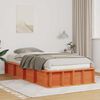 vidaXL Bed Frame Wax Brown 80 x 200 cm Solid Pine Wood