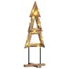 vidaXL Christmas Tree with Stand Brown 120 cm Solid teak wood