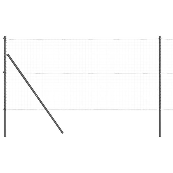 vidaXL Fence Post Other 26 pcs Grey 3.2 x 3.2 x 190 cm Steel