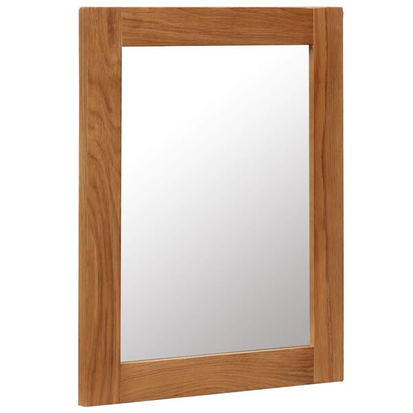 vidaXL Mirror 40x50 cm Solid Oak Wood
