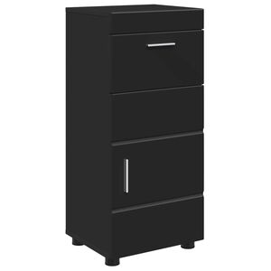 vidaXL Bathroom Cabinet Set TULUM Black 37 x 31.5 x 82 cm