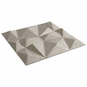vidaXL Wall Panels 12 pcs Diamond Beton 50 x 50 cm XPS Foam