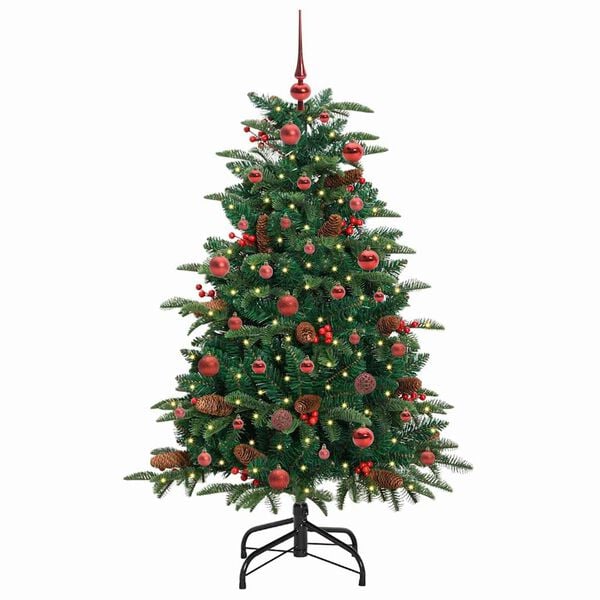 vidaXL Artificial Christmas Tree with 150 LEDs with Stand Green 150 cm