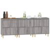 vidaXL Sideboards 3 pcs Grey Sonoma 60x35x70 cm Engineered Wood