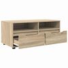 vidaXL TV Cabinet Sonoma Oak 100 x 48 x 43 cm Engineered Wood