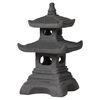 ProGarden Garden Decoration Pagoda Figure 30x30x50 cm Anthracite