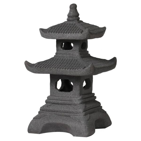 ProGarden Garden Decoration Pagoda Figure 30x30x50 cm Anthracite