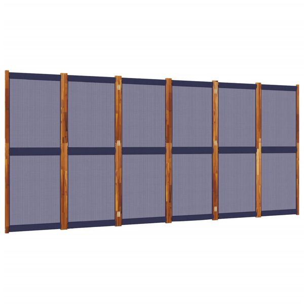 vidaXL 6-Panel Room Divider Dark Blue 420x180 cm