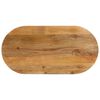 vidaXL Table Top 140x60x2.5 cm Oval Solid Wood Mango
