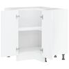 vidaXL Kitchen Corner Base Cabinet Kalmar High Gloss White Engineered Wood