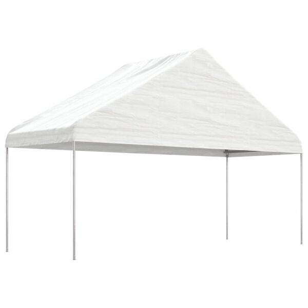 vidaXL Gazebo with Roof White 15.61x5.88x3.75 m Polyethylene