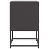 vidaXL Bedside Cabinet Black 36x39x60.5 cm Steel