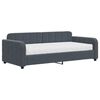 vidaXL Daybed with Mattress Dark Grey 90x190 cm Velvet