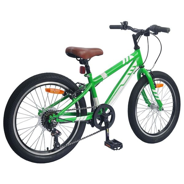 vidaXL Mountain Bike 20'' 6-Speed for 5-8 Years Old Green