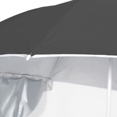 vidaXL Beach Umbrella with Side Walls Anthracite 215 cm