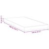 vidaXL Mattress White 120 x 200 cm Gel-Infused Foam
