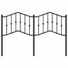 vidaXL Metal Replace Headboard Black 150 cm