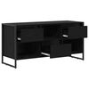 vidaXL TV Cabinet Black Oak 100 x 36 x 49.5 cm Engineered Wood