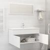 vidaXL Bathroom Furniture Set White Engineered Wood