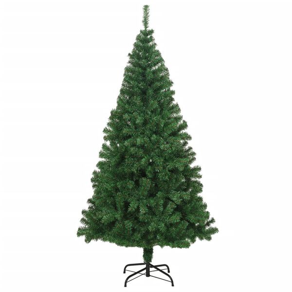 vidaXL Artificial Christmas Tree with Thick Branches Green 210 cm PVC