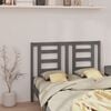 vidaXL Bed Headboard Grey 126x4x100 cm Solid Wood Pine