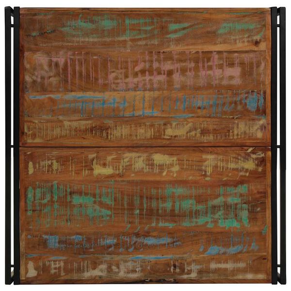 vidaXL Coffee Table Multicolour 100x100x35 cm Solid Wood Reclaimed