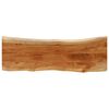 vidaXL Table Top 120x40x3,8 cm Rectangular Solid Wood Acacia Live Edge