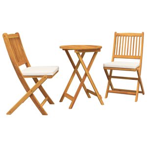vidaXL Garden Bistro Set 3 pcs Brown Solid acacia wood