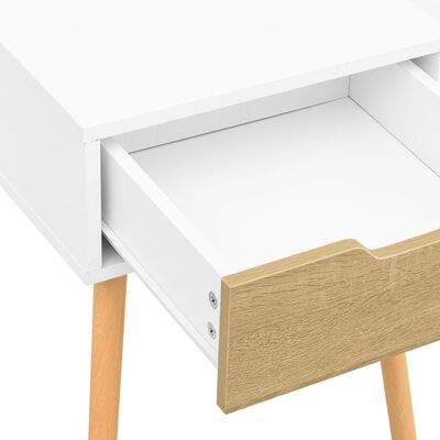 vidaXL Bedside Cabinets 2 pcs White & Sonoma Oak 40x40x56 cm Engineered Wood