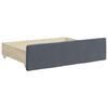 vidaXL Bed Storage Drawers 2 pcs Dark Grey Engineered Wood and Velvet
