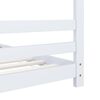 vidaXL Kids Bed Frame White Solid Pine Wood 90x200 cm
