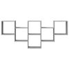 vidaXL Wall Shelf Grey Sonoma 159x18x66 cm Engineered Wood