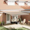 vidaXL Retractable Awning Manual Beige 450 x 300 cm Fabric