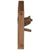 vidaXL Hanger Brown 50 x 11 x 25 cm Solid Mahogany Wood