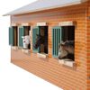 Kids Globe Farm Stables with 7 Boxes 1:24 610595