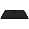vidaXL Rectangular ABS Shower Base Tray Black 70x90 cm