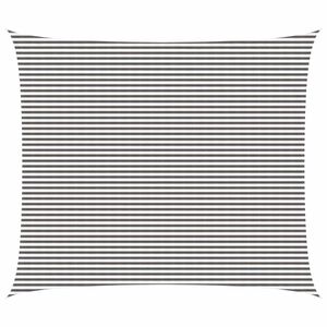 vidaXL Sunshade Sail Light Grey and White 6 x 7 m HDPE