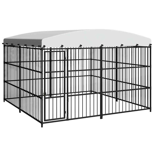 vidaXL Outdoor Dog Kennel with Roof 300x300x210 cm