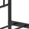 vidaXL Metal Bed Frame without Mattress with Footboard Black 90x190cm