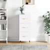 vidaXL Sideboard White 34.5x34x90 cm Engineered Wood
