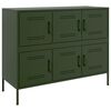 vidaXL Sideboard Olive Green 100.5x39x79 cm Steel