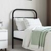 vidaXL Metal Replace Headboard Black 75 cm