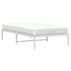 vidaXL Metal Bed Frame without Mattress White 100x200cm