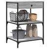 vidaXL Kitchen Trolley Grey Sonoma 60x48x89.5 cm Engineered Wood