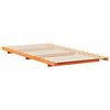vidaXL Floor Bed Frame Wax brown 80 x 220 cm Solid pine wood
