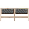 vidaXL Headboard Other Brown and dark grey 180 cm Solid pine wood