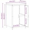 vidaXL Kitchen Storage with Shelf Silver 60 x 50 x 92 cm Steel