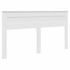 vidaXL Bed Frame with Headboard White 180 x 200 cm Engineered Wood