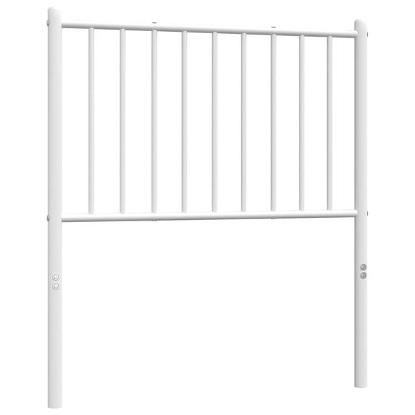vidaXL Metal Replace Headboard White 80 cm