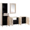 vidaXL Bathroom Furniture Set with Drawer 4 pcs White Engineered Wood